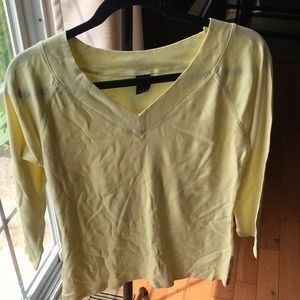 GAP Large Yellow V-neck Long Sleeve Unworn